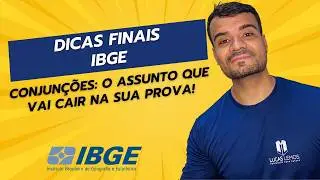 CONJUNÇÕES p/ IBGE | DICAS FINAIS | PORTUGUÊS PARA PASSAR