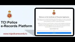 TCI Police e-Records Platform Launched