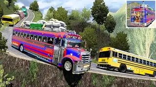 Me Salgo De La Carretera Mas Extremas Con El Bus ( Chica Fresa ) Guatemala Ats Mods 1.50