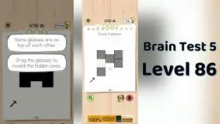 Brain Test 5 Level 86 Solution | Brain Test 5 step by step Hints