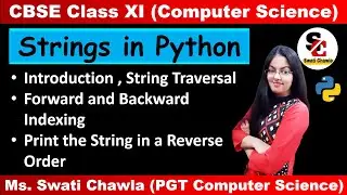 String in Python Class 11 | String Manipulation | Class 11 Computer Science