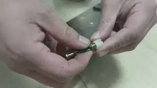 install the plastic screw