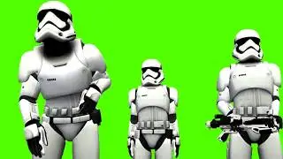 Various Candid Green Screen of  First Order Stormtroopers Part 1