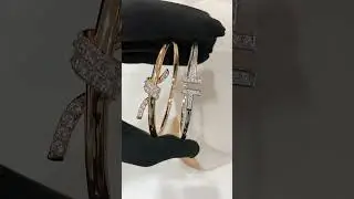 Luxurious 18K Gold Lab Grown Diamond Bracelet Set