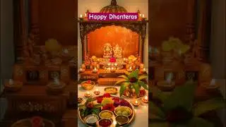Dhanteras Puja at Home | Divine Home Mandir Setup 🪔 ✨#shorts #money #diwali #trending