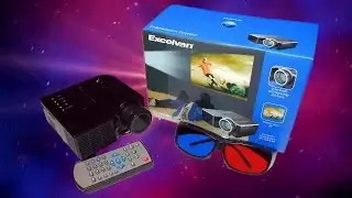&pound;27 LED Excelvan Entertainment Projector ( Chinese , cheap ) Full Review With PS4 Gameplay!