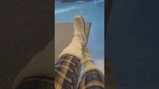 Feet jiggle in public #goddess #feet #footwiggle