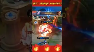 SAVAGE MOMENTS 😱😱😱 #mlbb #mobilelegends #savages #bestgameplays