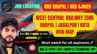 West Central Railway Zone (WCR) | Divisions, Map & Which RRB? #rrb #railway