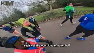 Course Motivating @runthroughuk Battersea Park Half Marathon 4/01/25