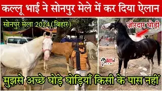 कल्लू भाई ने सोनपुर मेले में कर दिया ऐलान मुझसे अच्छे घोड़ा घोड़ी किसी के पास नहीं #SonepurMela2024