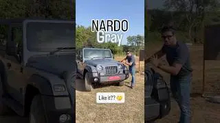 2025 Mahindra Thar Facelift gets Nardo Grey Paint Option! #mahindrathar #carblogindia