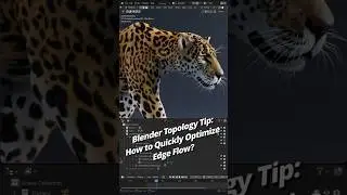 🎬 Blender Topology Tip: How to Quickly Optimize Edge Flow？