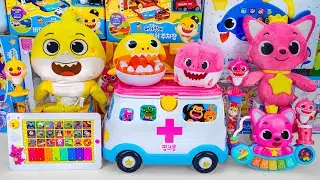 YELLOW Toy VS PINK Toy ASMR | Baby Shark & Pinkfong Collection Unboxing | Satisfying Unboxing