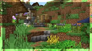 Un joli jardin Minecraft gr&acirc;ce aux blocs modd&eacute;s