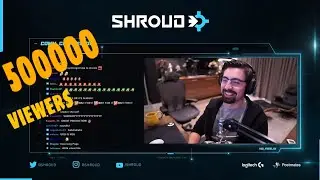 Shroud back on twitch with 500000 viewers