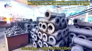Fully automated molding machines and molding lines photographed live at Egyptian foundry