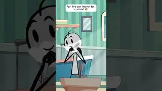 Bro saw heaven for a second🤣 #animation #comedyshorts #shaving