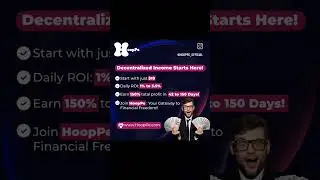 Decentralized Income Starts Here!Start with just $10Daily ROI: 1% to 3.5% Earn 150% total profit