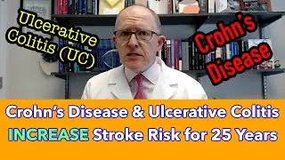 Crohn's Disease and Ulcerative Colitis INCREASE Risk of Stroke  for 25 YEARS - Be PROACTIVE