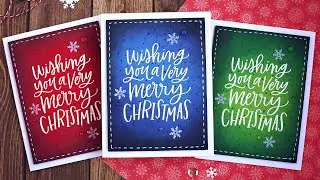 Creating a Very Merry Christmas Card Trio