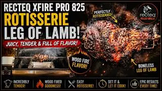 Recteq Xfire Pro Rotisserie Boneless Leg of Lamb