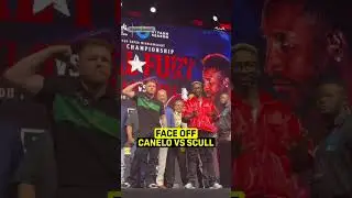 HEATED FACE OFF! Canelo vs Scull 😤