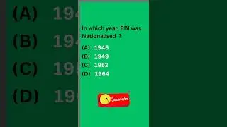 In which year, RBI was nationalised? #viral #rbi #knowledge #shorts #viral #bck #youtubeshorts