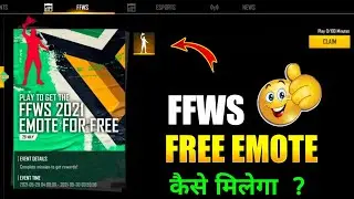 HOW TO GET FFWS EMOTE IN FREE FIRE FFWS EVENT FREE FIRE NEW EVENT FREE FIRE TODAY EVENT FREE FIRE