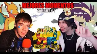 MEJORES MOMENTOS del PRIMER COMBATE POK&Eacute;MON entre FOLAGOR Y RUBIUS | DOBLE POV