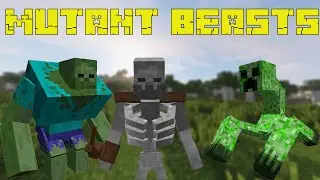 Мутанты!?|ОБЗОР МОДА Mutant Beasts Mod ДЛЯ Minecraft