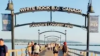Crazy busy White Rock, BC, Canada during summer | Canada&rsquo;s Longest Pier | Walking & Driving Tour