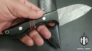 Custom  Hand Forged Damascus Steel Camping Hunting Knife Bushcraft, Hiking, Camp, Collector Knife