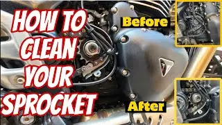 How to clean your bike's front sprocket ft. Triumph Scrambler 400X | Speed 400 | Maintenance | DIY