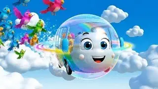 Bubble Bus in the Sky! Cute & Fun Adventure Rhyme for Kids