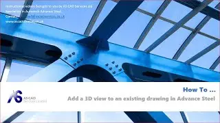 How to add a 3D view to an existing assembly drawing