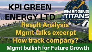 KPI GREEN Q3 FY26 Results Analysis 🔥 Growth, Govt Incentives, Guidance | Stock Cheap or Expensive?