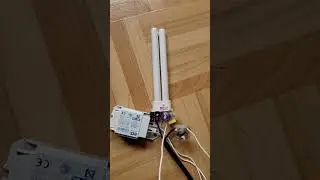 Allumage de la lampe PHILIPS PL-S 4pins 9W 830 2g7 au ralenti