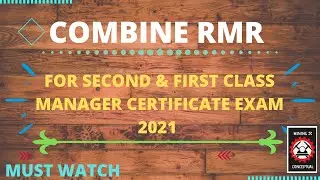 HOW TO FIND COMBINE RMR || FOR SECOND & FIRST CLASS MANAGER CERTIFICATE EXAM 2021 || IN HINDI