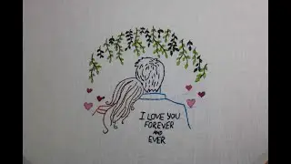 Valentine's day special embroidery - Lovers Day Embroidery - Couples Embroidery