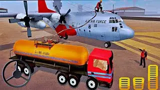 Airplane Oil Tanker Truck Transporter - Cargo Plane Flying - New Android Gameplay