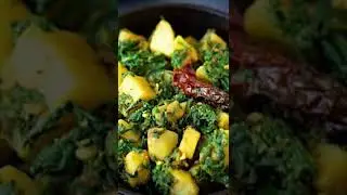 palak aloo recipe || arsh kitchen || yammyrecipe || kitchendisaster ll