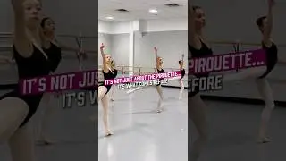 The preparation is just as important as the pirouette. A focused start sets you up for success