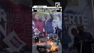 Protesters march in Mexico City against U.S. intervention and call for Venezuelan sovereignty
