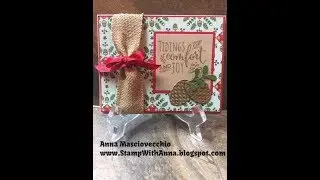 Stampin Up Burlap Christmas Pines