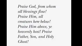 Praise God From Whom All Blessings Flow - Woodwind Trio