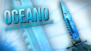 BEST M9 BAYONET FULL BLUE GEM SHOWCASE