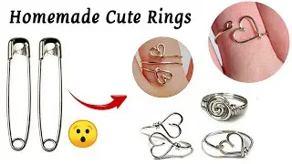DIY Homemade cute love rings😍/how to make rings at home/homemade ring/best ring ever!