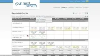 Employee Scheduling - Schedule Printing Updates - Your Next Seven