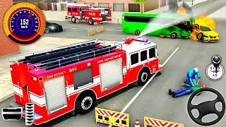 Firetruck City Rescue Simulator 3D - Us Emergency 911 Ambulance Driving - Android GamePlay